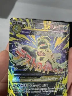 Pokemon M Tyranitar EX Full Art Ultra Rare Card 92/98 XY-Ancient Origins - Image 4