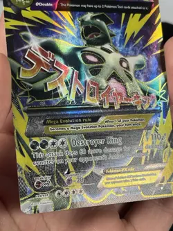 Pokemon M Tyranitar EX Full Art Ultra Rare Card 92/98 XY-Ancient Origins - Image 5