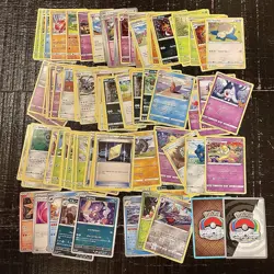 Pokemon 100 Card Bulk Lot Common Uncommon Vintage And New Cards Random No Energy - Image 1