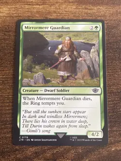 Mirrormere Guardian 0179 The Lord of the Rings MTG Magic The Gathering L3520* - Image 1