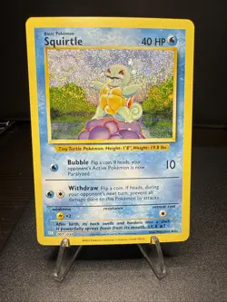 Squirtle Holo 001/034 English Pokemon Trading Card Game Classic 2023 - Image 1