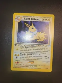 Light Jolteon - 48/105 - Pokemon Neo Destiny 1st Edition Rare Card WOTC LP - Image 1