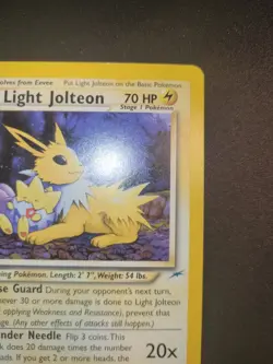 Light Jolteon - 48/105 - Pokemon Neo Destiny 1st Edition Rare Card WOTC LP - Image 4