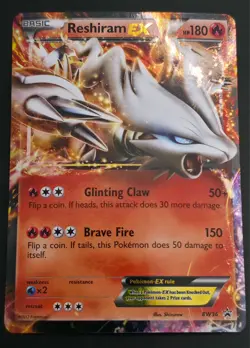 Reshiram EX - BW36 - Pokemon Black & White Promo Ultra Rare Card MP - Image 1
