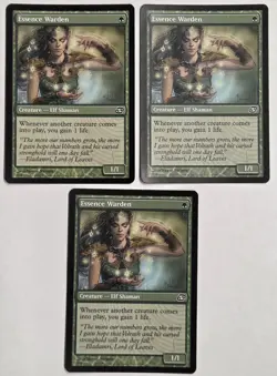 Essence Warden x3 Magic the Gathering MTG Planar Chaos Green Elf Creature - Image 1