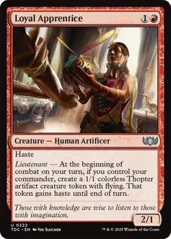Loyal Apprentice (222) Commander: Tarkir: Dragonstorm Near Mint - MTG - Image 1