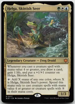 Helga, Skittish Seer (217) Bloomburrow NM - MTG - Image 1