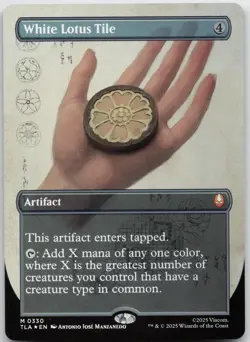 White Lotus Tile (Borderless) Foil (330) Avatar: The Last Airbender NM - MTG - Image 1