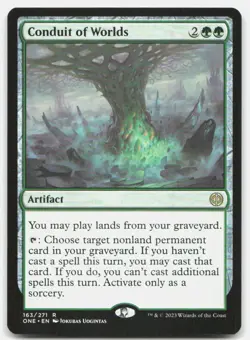 Conduit of Worlds 163 Rare Phyrexia: All Will Be One Magic: The Gathering NM - Image 1