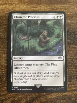 Claim the Precious 0081 The Lord of the Rings MTG Magic The Gathering L3514* - Image 1