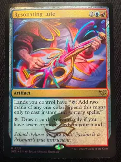 Resonating Lute - Foil - Secrets of Strixhaven - MTG - NM/M - Image 1