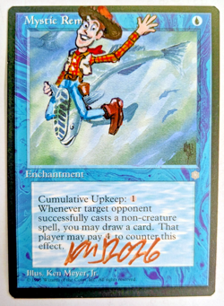 MTG ICE AGE ALTERED Mystic Remora BY ORIGINAL ARTIST KEN MEYER JR. #1 - Image 1