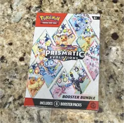 Pokemon TCG Prismatic Evolutions Booster Bundle English Eevee Age 6+ 1 Box - Image 1