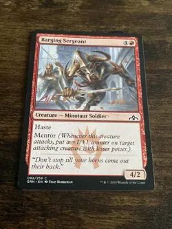 Barging Sergeant 92/259 Guilds of Ravnica Magic The Gathering MTG C9397* - Image 1
