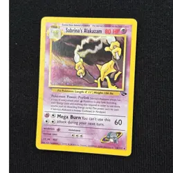 Pokemon Sabrina's Alakazam Rare Holo Gym Challenge 16/132 Eng 2000 80 HP - Image 1