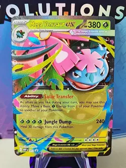 Pokemon TCG Mega Venusaur ex #013 Mega Evolution Holo Black Star Promo - Image 1