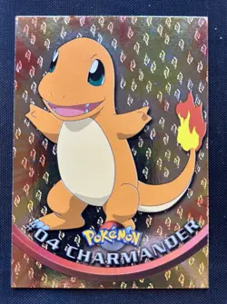 1999 Topps Pokemon TV Series 1 Charmander #4 FOIL - NM - Image 1