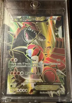 The Pokemon Company Groudon EX Full Art Ultra Rare Holo 150/160 XY 180 HP - Image 2