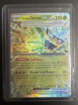 Pokemon Teal Mask Ogerpon ex 012/131 Double Rare Holo Prismatic Evolutions 12 - Image 3