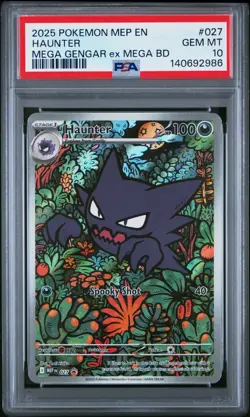 Pokemon Black Star Promo #027 Haunter Mega Gengar ex Battle Deck PSA 10 GEM MINT - Image 1