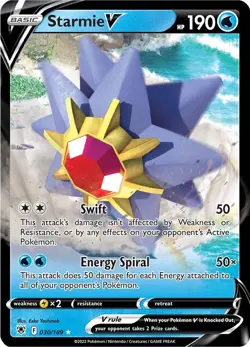 Starmie V 030/189 Ultra Rare Holo SWSH10: Astral Radiance Pokemon Card - Image 1