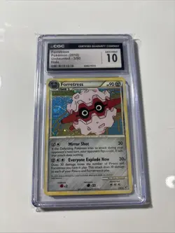 CGC 10 Forretress Pokemon 2010 Undaunted 3/90 Holo Foil English Edition - Image 1
