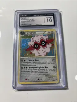 CGC 10 Forretress Pokemon 2010 Undaunted 3/90 Holo Foil English Edition - Image 2