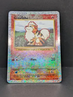Growlithe Pokemon TCG Legendary Reverse holo rare 45/120 vintage LP+ - Image 3