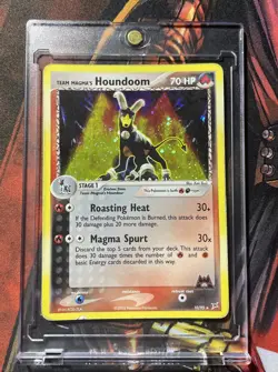 Pokemon Team Magma's Houndoom - Holo Rare 2004 Team Magma vs Team Aqua 10/95 MP - Image 1