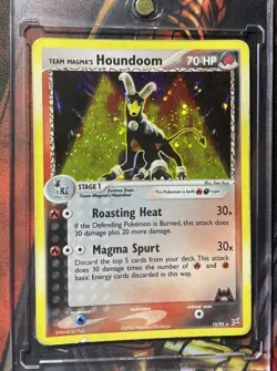 Pokemon Team Magma's Houndoom - Holo Rare 2004 Team Magma vs Team Aqua 10/95 MP - Image 3