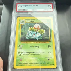 Pokemon TCG 1999 Ivysaur Base Set 30/102 Regular English PSA 9 Graded - Image 2