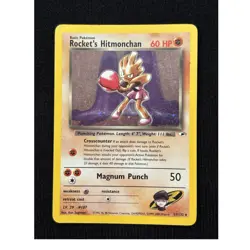 Pokemon Rocket's Hitmonchan Holo Rare Gym Heroes 11/132 Eng 2000 Basic 60 HP - Image 1