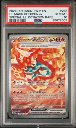 Mask Ogerpon Ex #212 Pokemon Twm En-Twilight Masquerade PSA 10 - Image 1