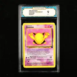 TQG 9 Mint 2000 Pokemon ENG Drowzee #54/82 C - Image 1