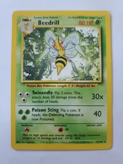 Pokemon Beedrill 17/102 Base Set Unlimited - Image 1