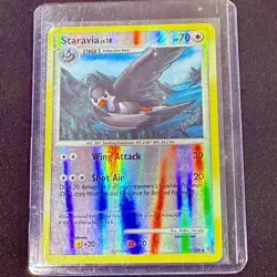 Pokemon TCG Stormfront Reverse Holo Staravia 52/100 - Image 3