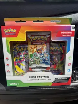 Pokemon TCG First Partner Illustration Collection Series 1 Promo Booster Box - Image 1
