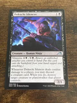 Dokuchi Silencer 095 Kamigawa Neon Dynasty MTG Magic The Gathering L1169* - Image 1