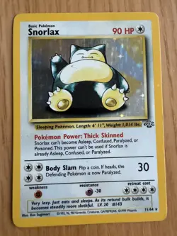 Pokemon Jungle Snorlax 11/64 Holo Rare 1999 WotC - Image 1