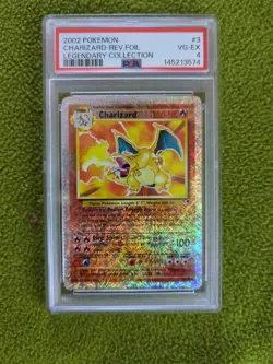 2002 POKEMON LEGENDARY COLLECTION #3 CHARIZARD-REV.FOIL LEGENDARY COLLECTION - Image 1