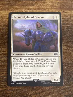 Errand-Rider of Gondor 0011 The Lord of the Rings MTG Magic The Gathering L3507* - Image 1