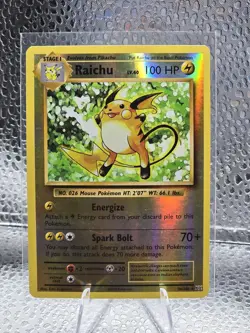 Pokemon TCG Raichu Evolutions 36/108 Reverse Holo Rare - Image 1