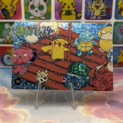 Pokemon Pikachu HOLO Vintage Pocket Monsters Prism Sticker 1998 Bandai Ninetndo - Image 4