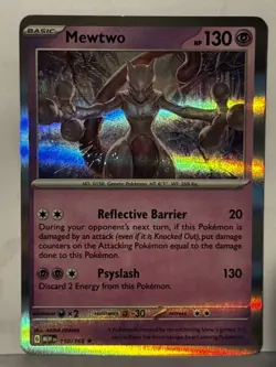 Mewtwo Holo 150/165 SV: Scarlet & Violet 151 NM Pokemon Fast Ship - Image 1