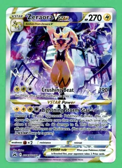 Zeraora VStar Pokemon Crown Zenith Galarian Gallery GG43/GG70 NM - Image 1