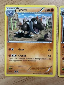 Pokemon Lot- XY Furious Fists 2014 - Tyrunt 61/111 & Tyrantrum 62/111 NM - Image 2