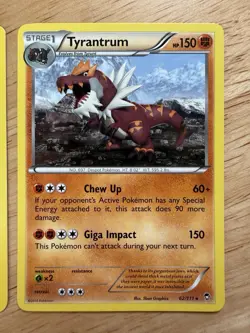 Pokemon Lot- XY Furious Fists 2014 - Tyrunt 61/111 & Tyrantrum 62/111 NM - Image 3