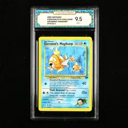 TQG 9.5 Mint+ 2000 Pokemon ENG Giovanni's Magikarp #73/132 C - Image 1