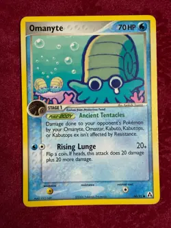 Pokemon TCG Omanyte Non-Holo 60/92, Legend Maker (MP) - Image 1