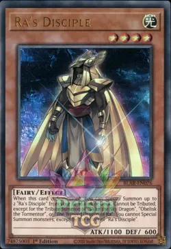 1st ed Ra's Disciple ultra rare BLAR-EN076 Yugioh - Image 1
